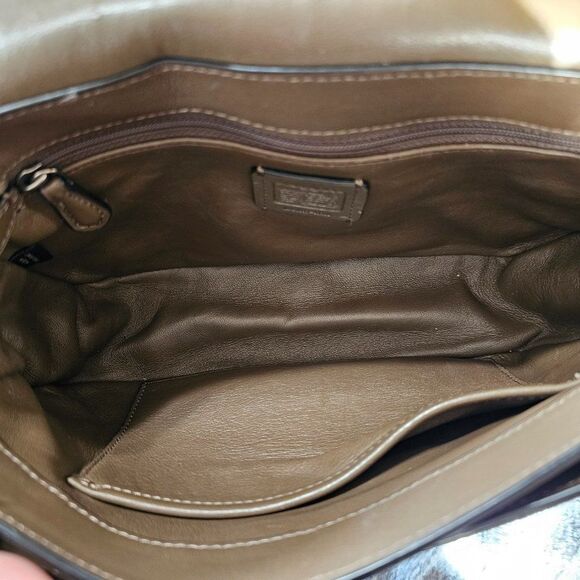 Coach Swagger Shoulder Bag In Pebble Leather With Ombre Rivets Purse - Picture 8 of 9